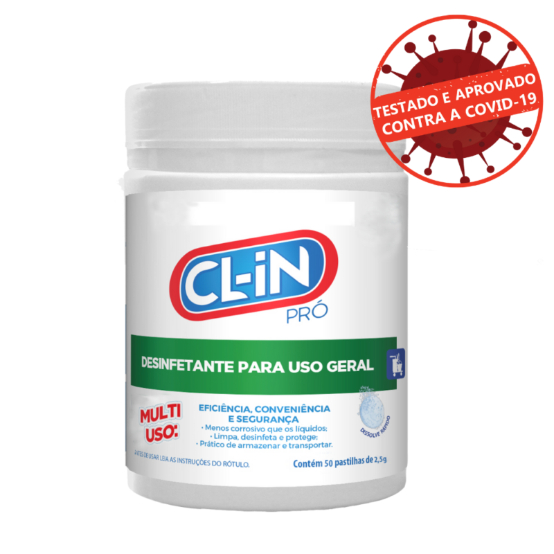 CL-iN | Cloro Desinfetante Bactericida em Pastilhas