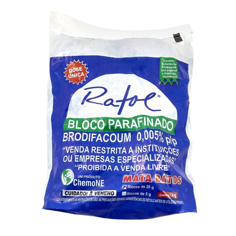 Ratol Bloco Parafinado 20g | 1 kg